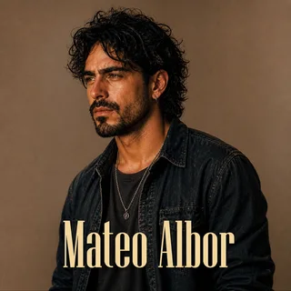 Mateo Albor — Upper body, left three-quarter view