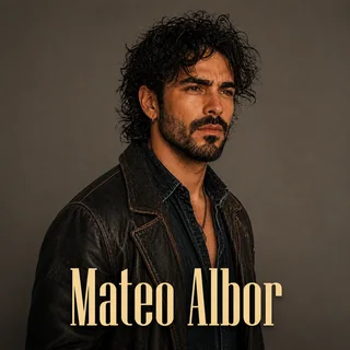Mateo Albor — Upper body, right three-quarter view